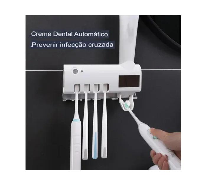 Dispensador Automático Pasta De Dente + Suporte De Escovas